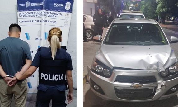 F. Varela - Detenido por conducir un vehículo robado y portar un arma ilegal